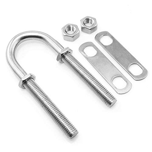 heyous Stainless Steel Marine Boat Stern Bow Eye Tie Down U Bolt 1/2" Dia 3" Thread Length Boat Accessories Marine U Bolt - Image 4