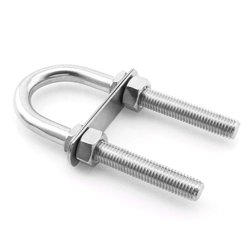 heyous Stainless Steel Marine Boat Stern Bow Eye Tie Down U Bolt 1/2" Dia 3" Thread Length Boat Accessories Marine U Bolt - Image 5