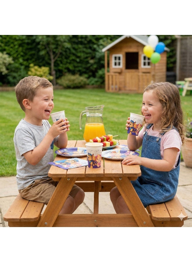 Ciao Paw Patrol Yelp for Action Compostable Paper Cups 200 ml Pack of 12 – Eco-Friendly Party Cups with Chase & Skye Design – Biodegradable Tableware for Kids Birthdays & Celebrations - Image 3