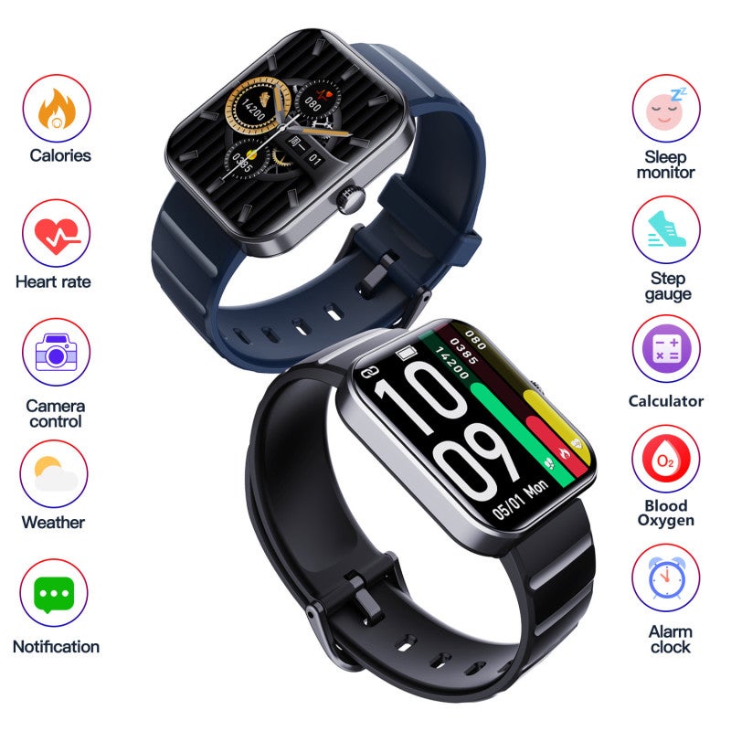 F21Pro Smart Watch Android Watch Men's Fitness Tracker SmartWatch Blood Pressure Oxygen Exercise Calories Blood Glucose Heart Rate Blood Pressure Monitoring Exercise Bracelet - Image 3