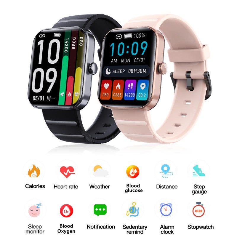 F21Pro Smart Watch Android Watch Men's Fitness Tracker SmartWatch Blood Pressure Oxygen Exercise Calories Blood Glucose Heart Rate Blood Pressure Monitoring Exercise Bracelet - Image 2