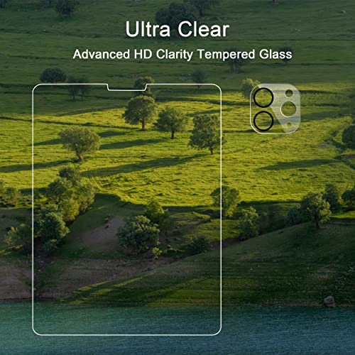 Ailun 2 Pack Screen Protector for iPad Pro 12.9 2022 6th & 2021 5th 2020 4th Generation + Camera Lens Protector,Tempered Glass Anti-Scratch Case Friendly, Compatible with Face ID Apple Pencil - Image 4
