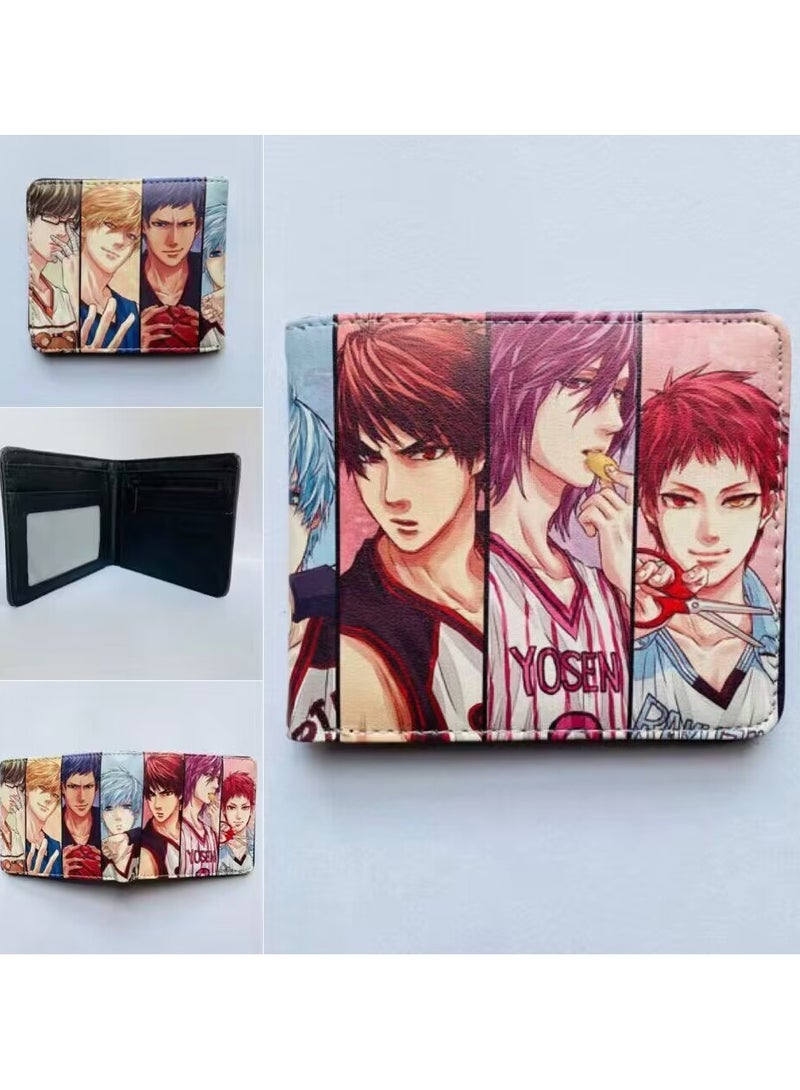 KUYING Slam Dunk, Student Card Bag, Leather Wallet 
