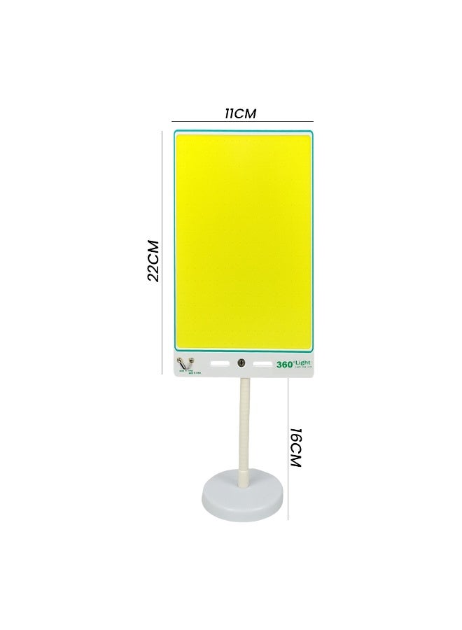 360 ديجري لايت مصباح عمل LED COB 300 واط 360 درجة مع قاعدة مغناطيسية، حامل مرن، جهاز تحكم عن بعد RF، كابل 5 أمتار، بطارية سيارة 12 فولت وطاقة ولاعة سجائر، مصباح طوارئ فائق السطوع للتخييم، المرآب، الأماكن الخارجية، إصلاح السيارات، مجموعة إضاءة متعددة الأغراض - Image 3