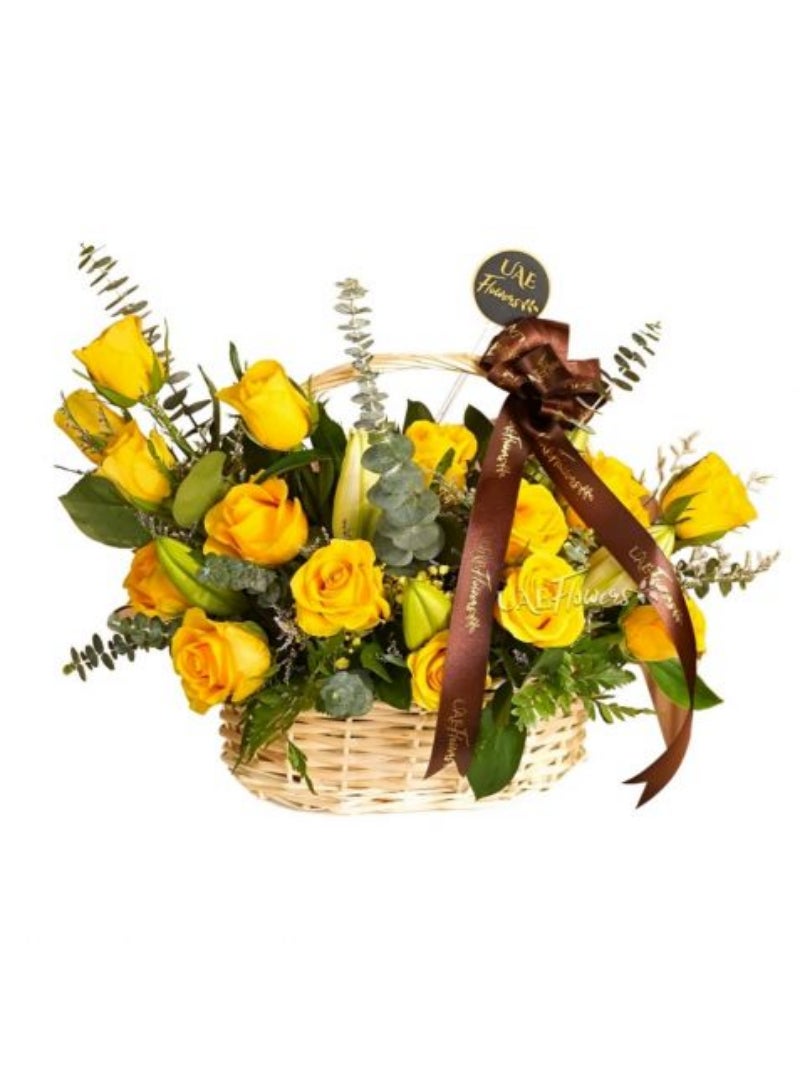 Golden Glow Basket