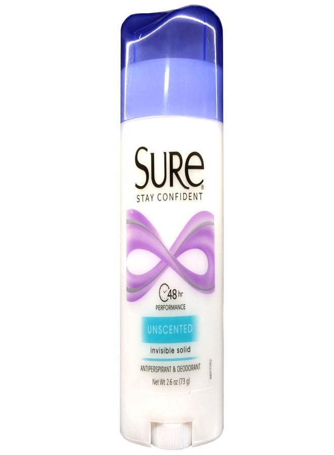 Sure Anti-Perspirant Deodorant Invisible Solid Unscented 2.60 oz (Pack of 10) - Image 5