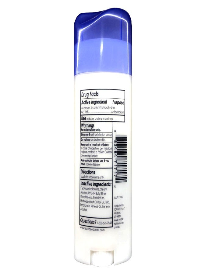 Sure Anti-Perspirant Deodorant Invisible Solid Unscented 2.60 oz (Pack of 10) - Image 4