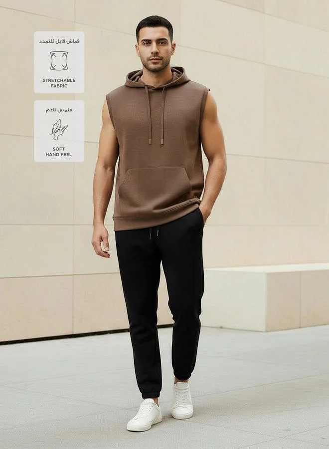 لاف بنجولين Love Pangolin Men Sleeveless Hoodie