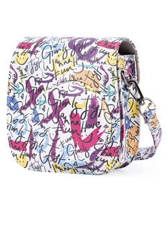 KASTWAVE for Fujifilm Instax Protective Case PU Leather Instax Camera Compact Case for Fujifilm Instax Mini 11/9/8/8+ Instant Film Camera (Graffiti)  - Image 5