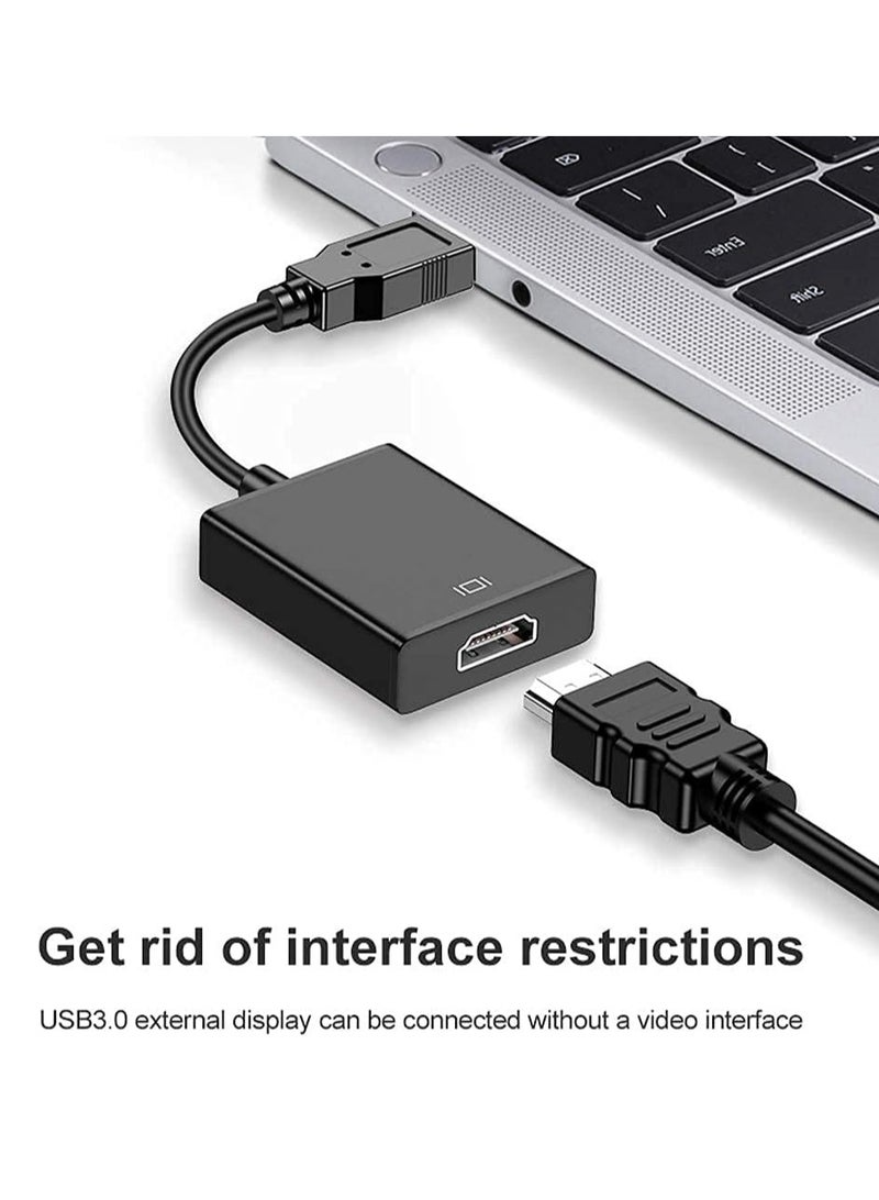 ELTRAZONE USB to HDMI Adapter – USB 3.0/2.0 to HDMI 1080P Video Converter with Audio for PC, Laptop, Projector & HDTV – Compatible with Windows XP/7/8/8.1/10 (Not for macOS) - Image 2