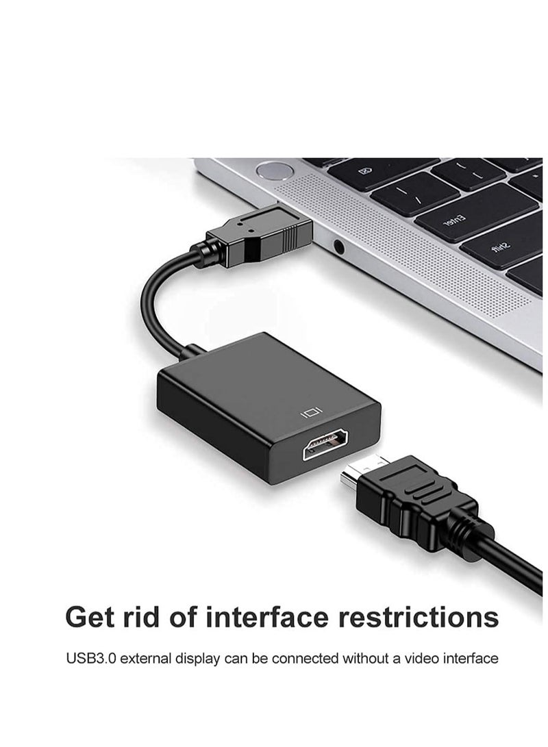 ELTRAZONE USB to HDMI Adapter – USB 3.0/2.0 to HDMI 1080P Video Converter with Audio for PC, Laptop, Projector & HDTV – Compatible with Windows XP/7/8/8.1/10 (Not for macOS) - Image 4