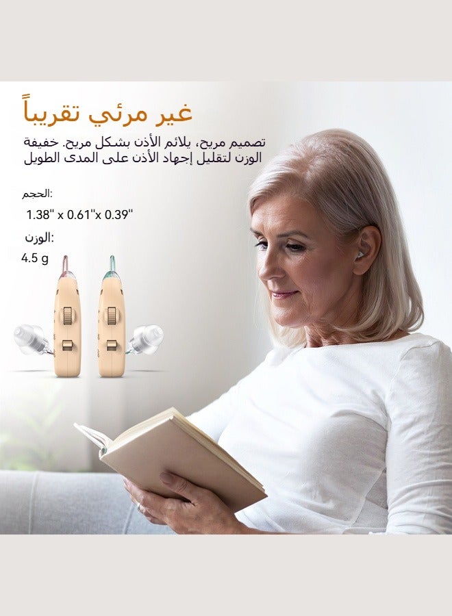 مركز الملك فهد للبترول والمعادن أجهزة المساعدة السمعية القابلة لإعادة الشحن لكبار السن جهاز مكبر صوت صغير لمكبرات الصوت  - Image 5