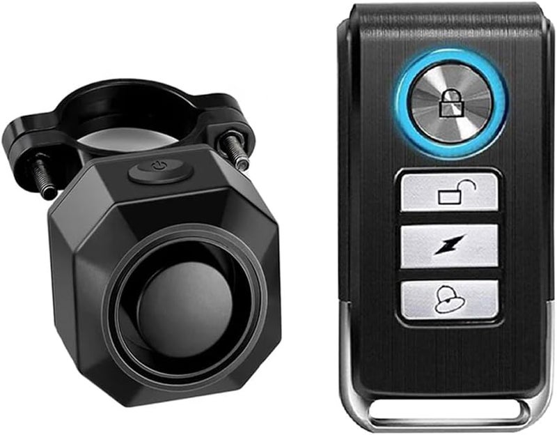 إنيج إنذار استشعار بالاهتزاز للدراجة مع شحن USB وتحكم عن بعد، نظام كشف أمان للدراجات النارية والدراجات الهوائية والدراجات البخارية مع صفارة لاسلكية مضادة للسرقة، جهاز إنذار مضاد للسرقة للمركبات - ENSF32R - Image 1