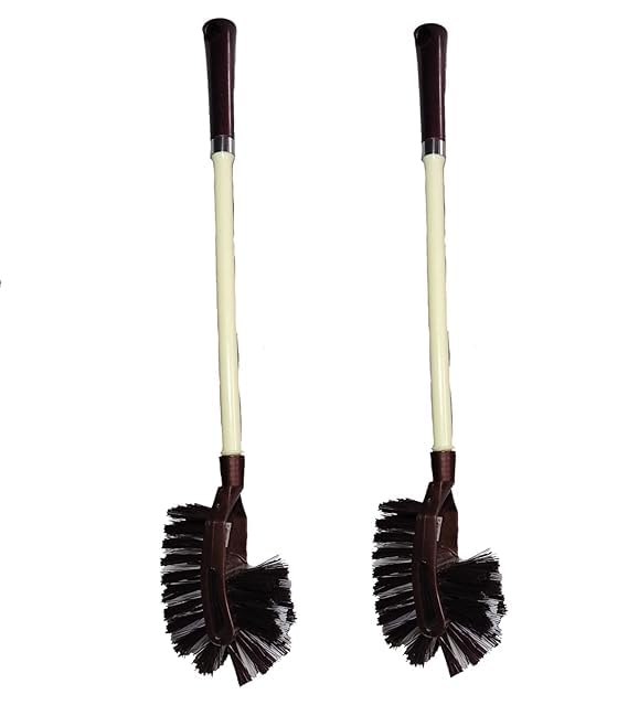 G2gather Cleaning Products Double Hockey Large Toilet Brush Multicolour Pack of 2 - Image 1