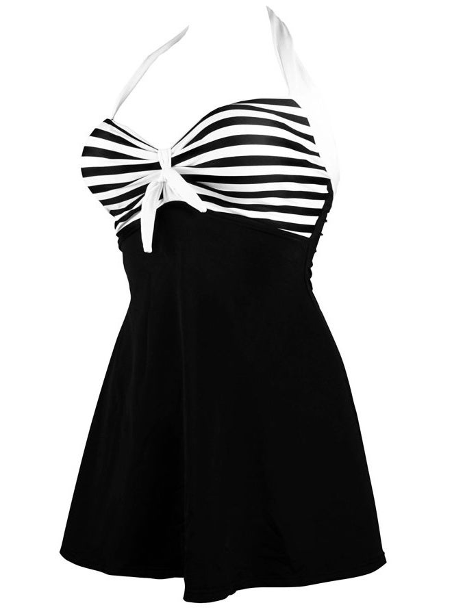 COCOSHIP بيكيني عتيق - أسود/أبيض، XXL - Image 3