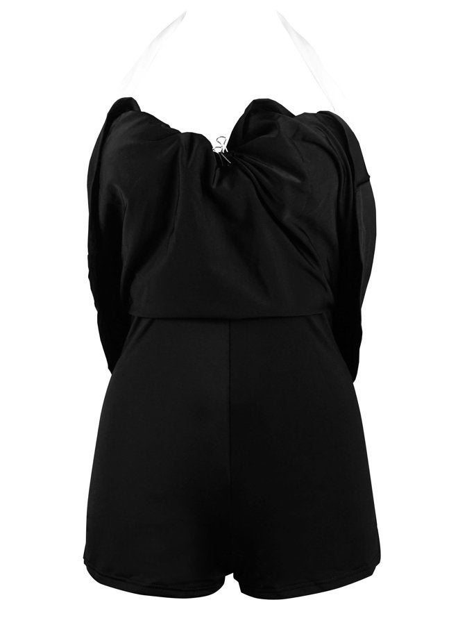 COCOSHIP بيكيني عتيق - أسود/أبيض، XXL - Image 5