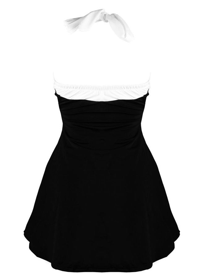 COCOSHIP بيكيني عتيق - أسود/أبيض، XXL - Image 4