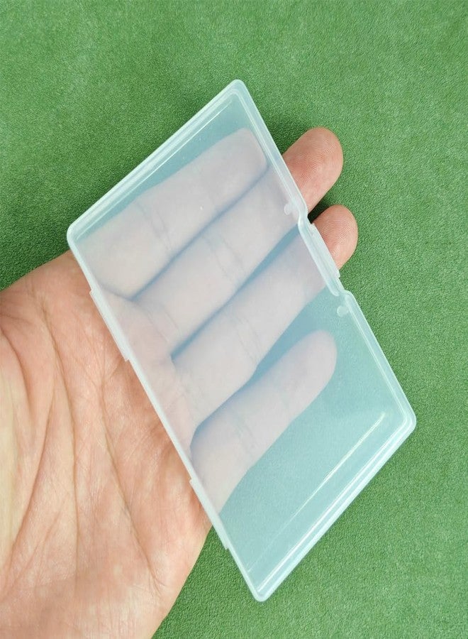 Gebildet 12pcs Small Rectangular Clear Plastic Bead Storage Boxes with Lid for Pills, Herbs, Small Beads, Jewellery and Craft Items - Image 3