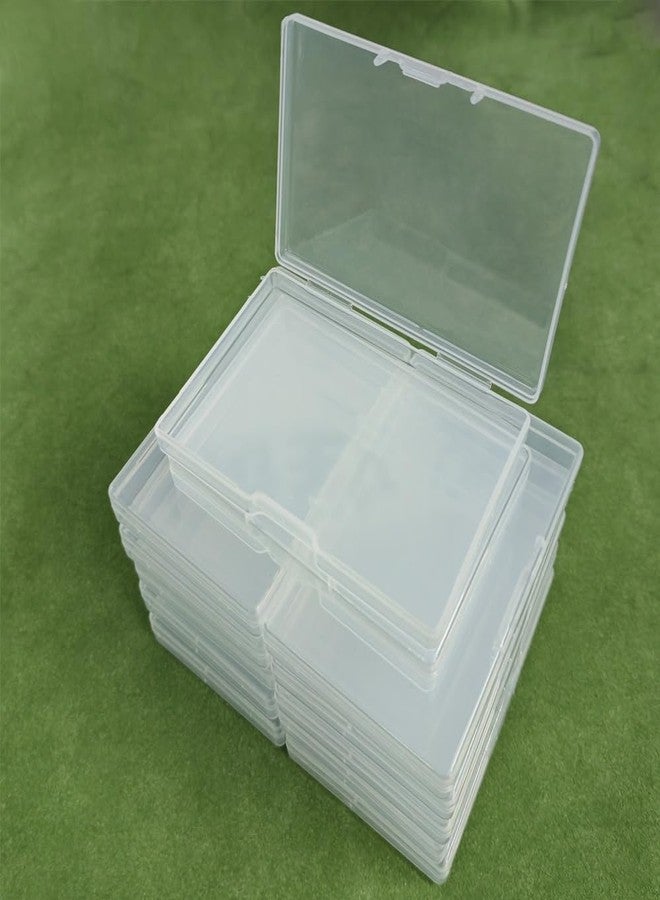 Gebildet 12pcs Small Rectangular Clear Plastic Bead Storage Boxes with Lid for Pills, Herbs, Small Beads, Jewellery and Craft Items - Image 4