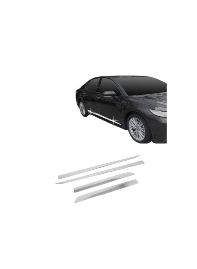 Toyota Camry 2018 to 2023 Chrome Door  Exterior Trim Set Made in China - Image 1