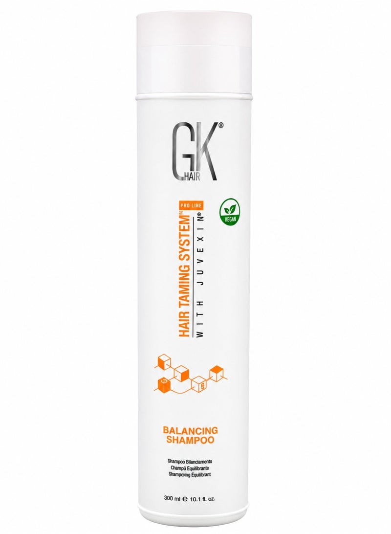 GK Hair Balancing Shampoo – Deep Cleansing Pre-Treatment Shampoo for Keratin & Hair Smoothing Treatments – Removes Build-Up & Excess Oil – Vegan – 300 ml