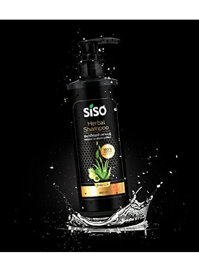 Siso Herbal Shampoo with l Conditioning Effect 400ml (200ml x 2) | 100% l Ingredients No Parabens Sulphates Silicones Phthalates & SLS;SLES - Image 3