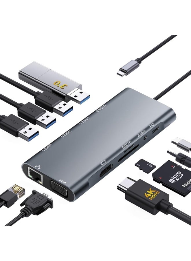 kaza Kaza Usb C Hub Multiport Adapter 11 In 1 Connection Type: USB Type C