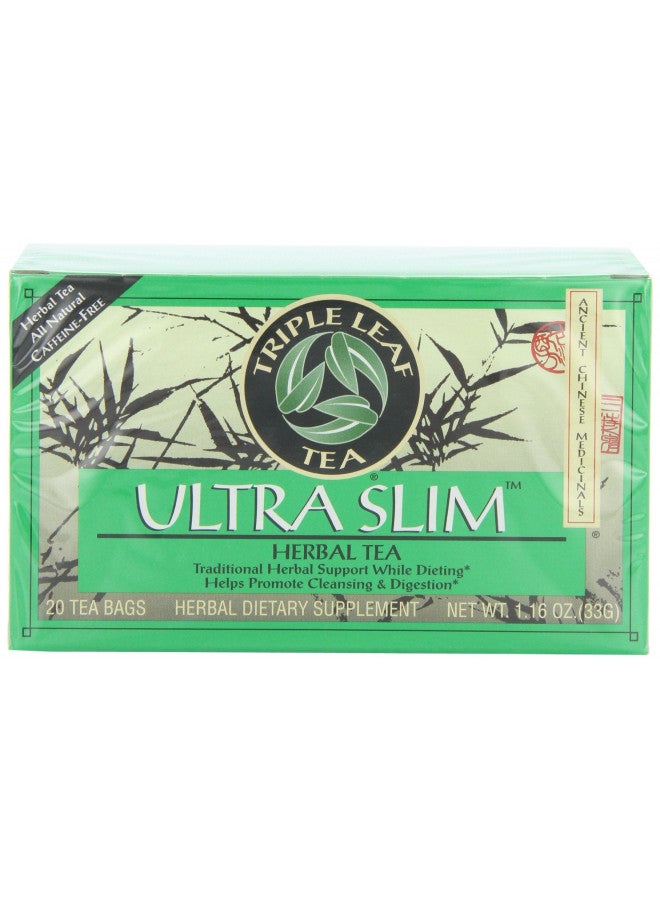 Triple Leaf Tea Triple Leaf Tea, Ultra Slim, 20 Tea Bags (Pack of 6)  - Image 1