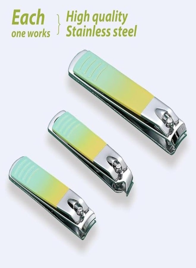 CLICKSWIFT مجموعة العناية بالأظافر Clickswift® Basics تتضمن مقص أظافر، مقص أظافر من الفولاذ المقاوم للصدأ، إبرة لعلاج حب الشباب، أداة لإزالة الرؤوس السوداء، حقيبة سفر جلدية، مجموعة العناية بالأظافر للنساء والرجال - 9 قطع (متعددة الألوان) - Image 5