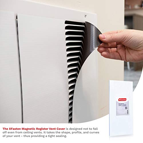 XFasten Magnetic Vent Cover 5.5 inch x 12 inch (5-Pack) Register Covers for Ceiling, Floor & Sidewall Vents, Strong Air Vent Blocker for RV & Home HVAC Systems - Image 3