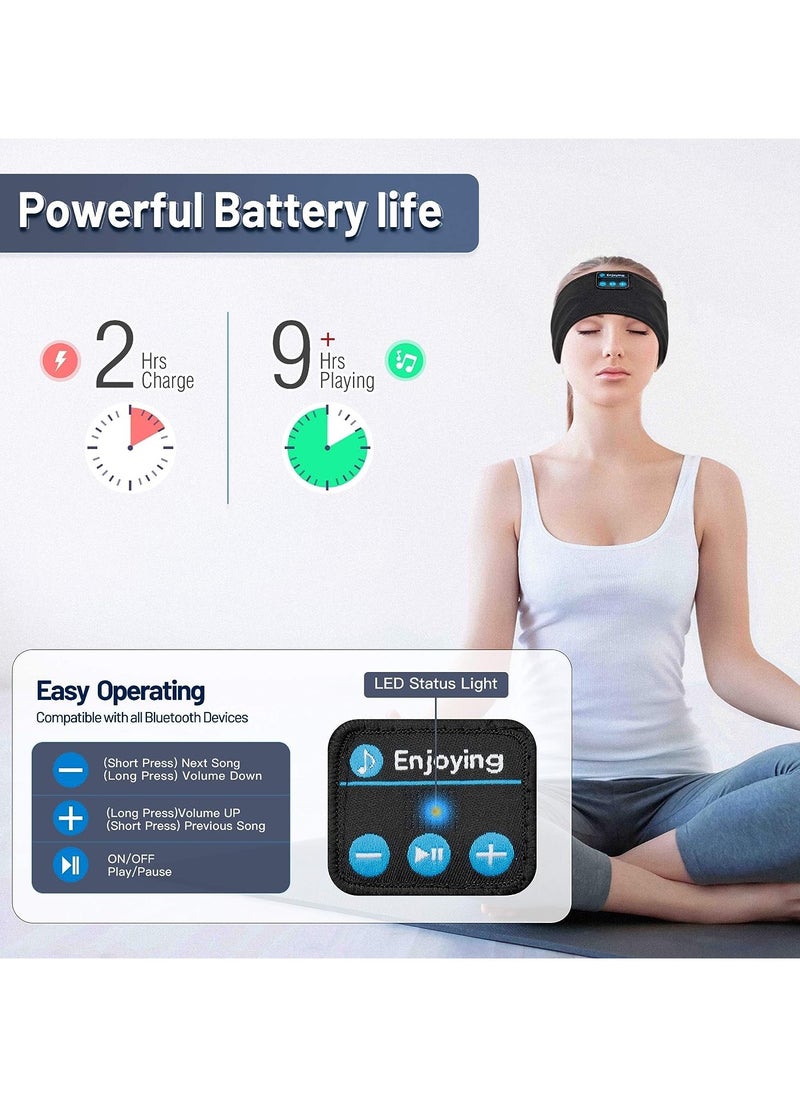 Concretization - Professional Sleep Headphones Wireless, Bluetooth Sports Headband Headphones with Ultra-Thin HD Stereo Speakers, unisex, Perfect for Sleeping,Workout,Jogging,Yoga,Insomnia, Air Travel, Meditation - Image 1