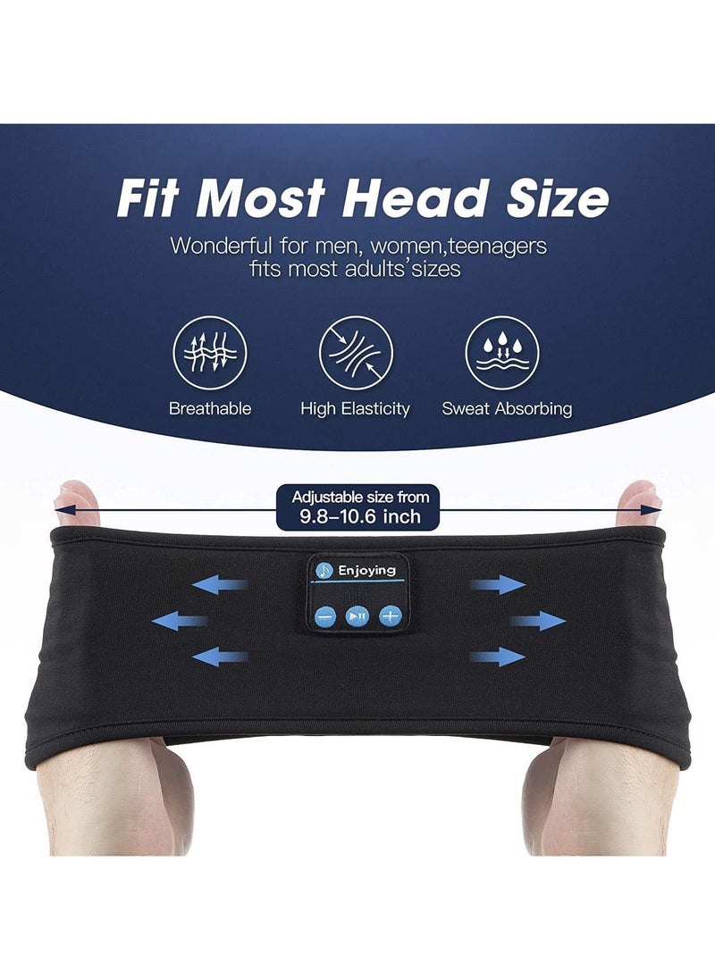 Concretization - Professional Sleep Headphones Wireless, Bluetooth Sports Headband Headphones with Ultra-Thin HD Stereo Speakers, unisex, Perfect for Sleeping,Workout,Jogging,Yoga,Insomnia, Air Travel, Meditation - Image 1