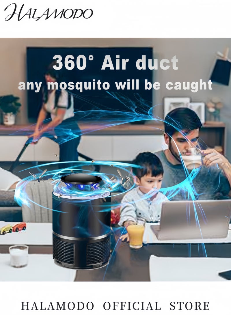HALAMODO LED USB Powered Mosquito Killer Lamp Black/Grey 19.9x13.3x9.2centimeter - Image 3