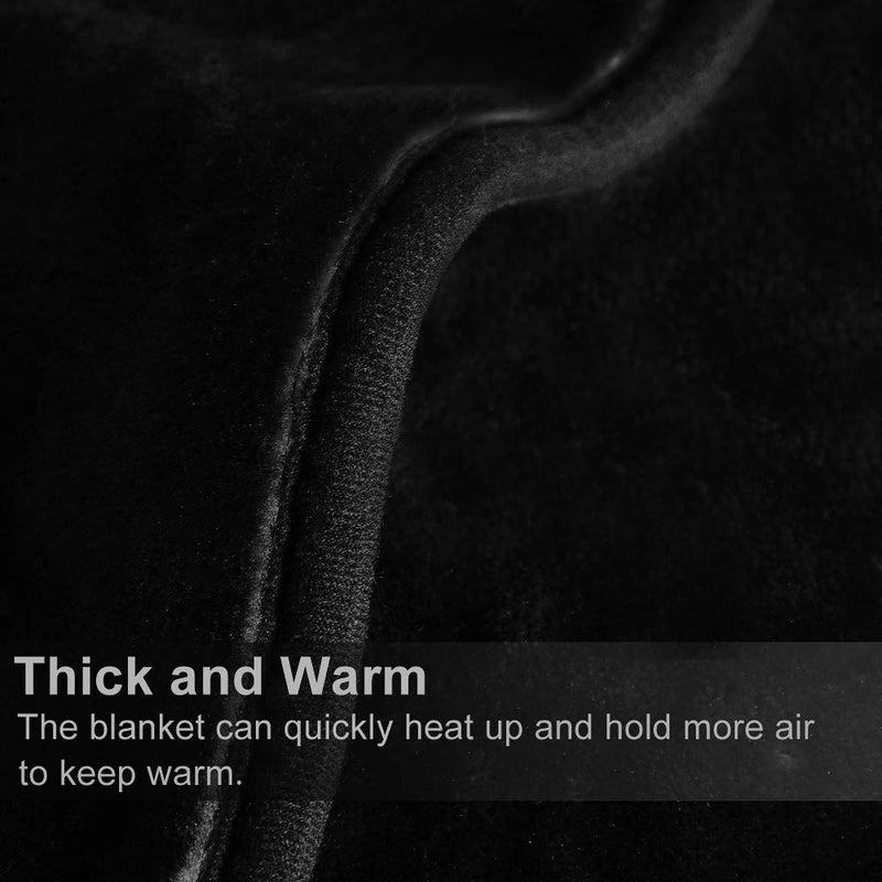JML Fleece Blanket King Size, Heavy Korean Style Faux Mink Blanket for Winter, 85 x 95 Inches- 9 Lbs, Single Ply, Soft Thick Warm Raschel Home Decor for Fall, Fluffy Cozy Bedding Gift, Black - Image 4