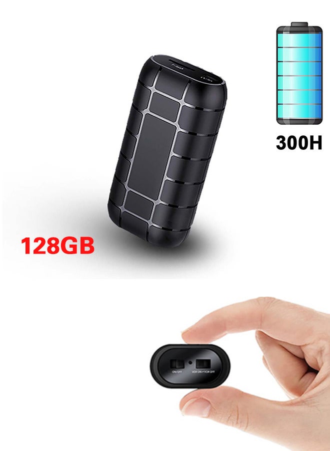 128G Magnetic Voice Activated Recorder with AI-Triple Noise Reduction,2000 Hours Recording Capacity,Digital Audio Recorder, Small Recording Devices