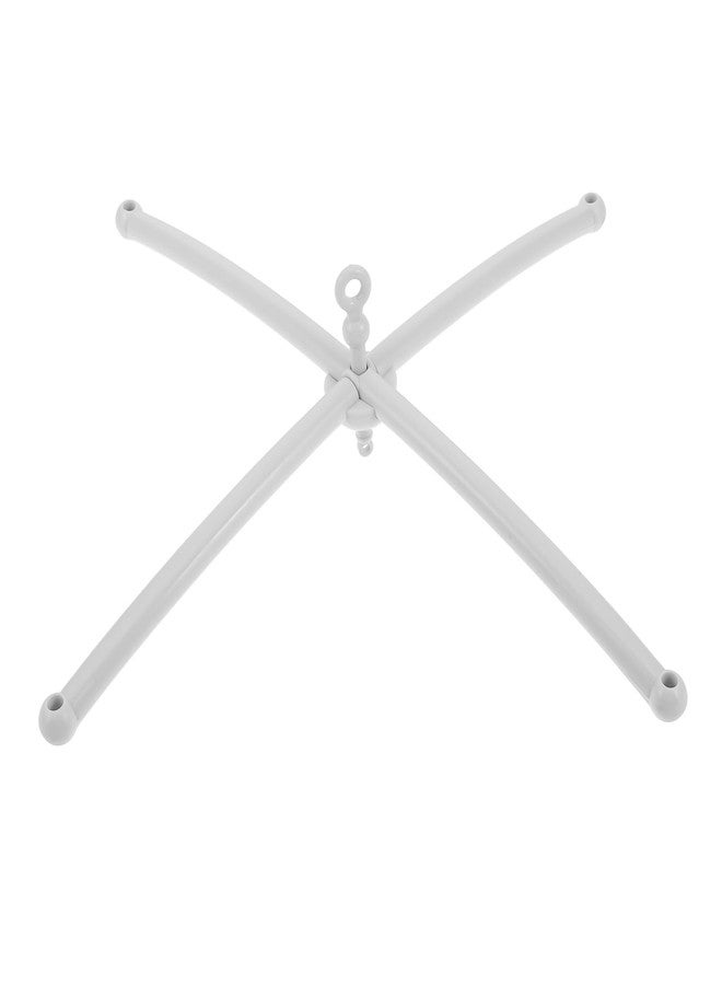 بيستونزون حامل هاتف محمول بلاستيكي BESTonZON Bed Bell Cross لسرير الطفل، حامل جرس سرير الطفل، أبيض 13 × 13 × 3 بوصة، ملحق غرفة الأطفال لسرير الأطفال حديثي الولادة، هاتف محمول موسيقي وحامل موسيقى للأطفال - Image 1