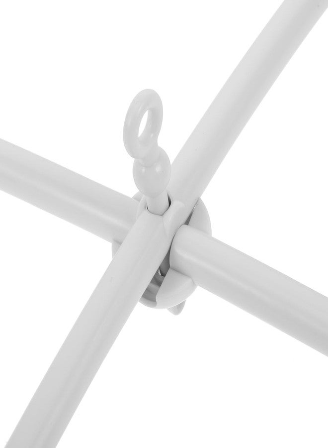 بيستونزون حامل هاتف محمول بلاستيكي BESTonZON Bed Bell Cross لسرير الطفل، حامل جرس سرير الطفل، أبيض 13 × 13 × 3 بوصة، ملحق غرفة الأطفال لسرير الأطفال حديثي الولادة، هاتف محمول موسيقي وحامل موسيقى للأطفال - Image 5