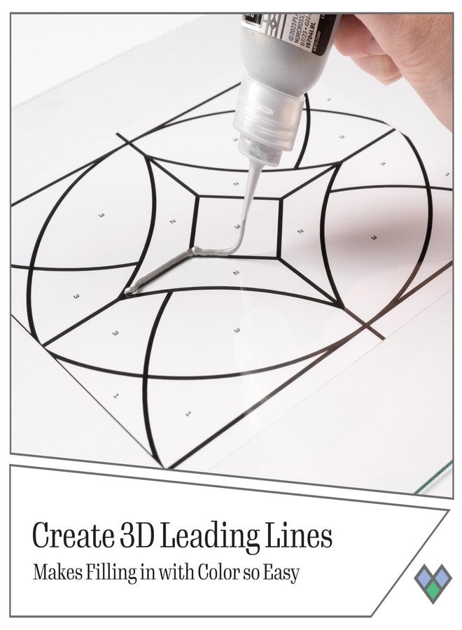 Gallery Glass Liquid Leading Kit, Perfect for DIY Stained Glass Paint Projects, Set of 4, PROMOGGLL24, Assorted - Image 3