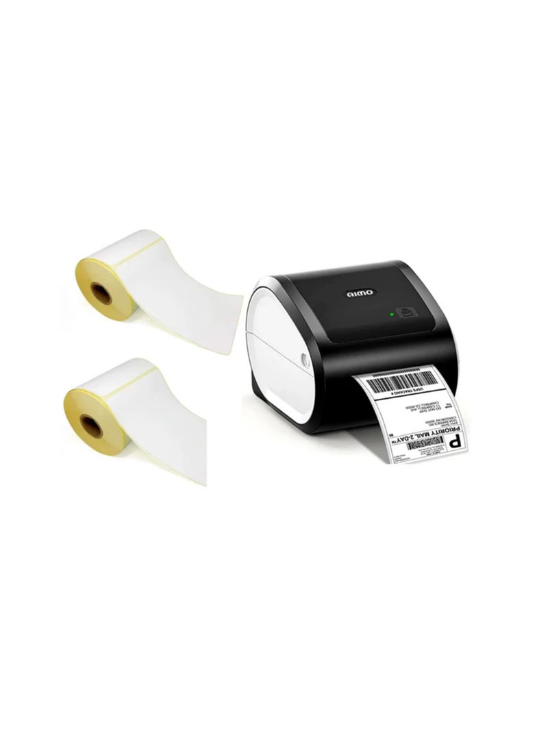 AIMO - D520BT Bluetooth Thermal Label Printer, Shipping Label Printer Compatible with iPhone & Android & PC - Image 1
