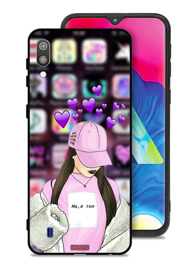 Tolwak Samsung Galaxy M10 Protective Case Cover Anti Social Club - Image 1