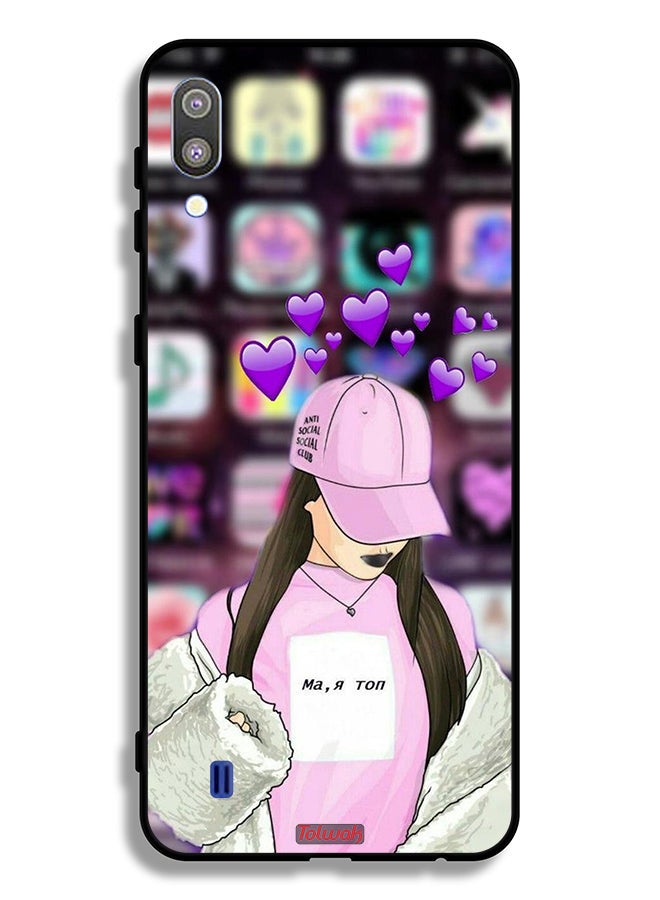 Tolwak Samsung Galaxy M10 Protective Case Cover Anti Social Club - Image 2