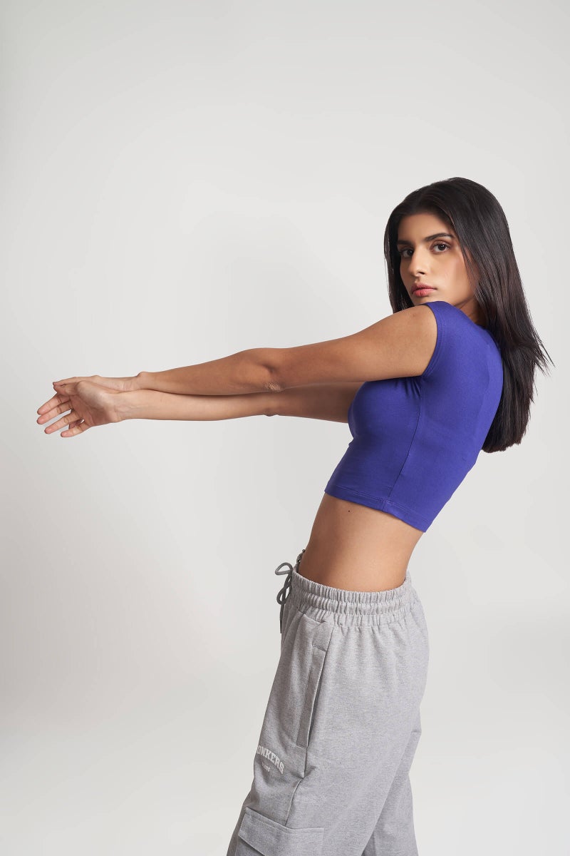 Bonkers Corner بنطلون كارجو رمادي مائل للنساء - Image 4