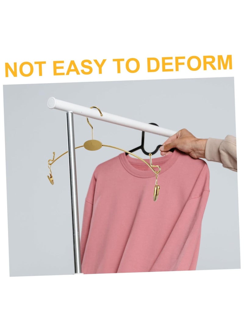 ORTUK 10pcs Clip Hanger Space Saving Bra Hanger, Non Slip Hanging Sport Bras Holder, Underwear Hanger for Lingerie Shop Display, Metal Clothes Hanger Clips Ties Swimsuit Strappy Dress Closet Organizers 29cm - Image 3
