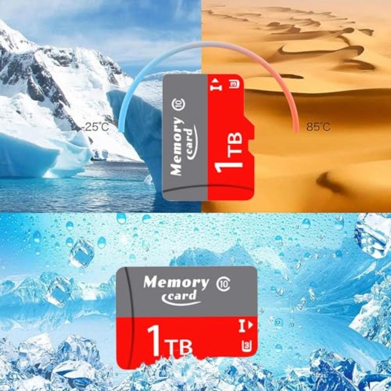تستخدم الكاميرات والطائرات بدون طيار بطاقة MicroSDXC UHS-I U3 بسعة 1024 جيجابايت باللون الأسود مع سرعة قراءة 100 ميجابايت/ثانية وسرعات كتابة 90 ميجابايت/ثانية لدقة Full HD 4K UHD - Image 2