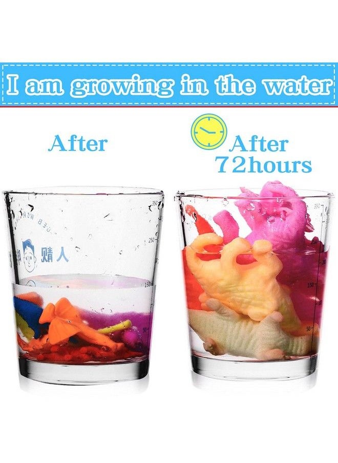 Zhanmai - 48 Pieces Water Growing Dinosaurs In Water Dinosaurs Party Gift Favors Water Toy Expandable Dinosaurs Animals Toys Aquatic Dinosaur Toy Set Colorful Water Expanding Dinosaur Gift For Party Present - Image 1