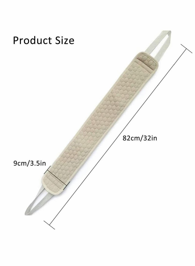 Y&D Exfoliating Back Scrubber for Shower, Large Size 32in with Long Handle, Double Side Scrubbing Strap, Body Bath Sponge, Deep Clean Invigorate Your Skin,Back Washer - Image 4