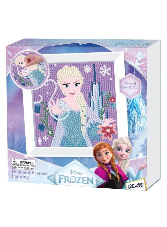 Disney Frozen FZN Diamond Framed Painting Kit | Make It Easy & Fun | Art & Craft Home Wall Décor | Age 3+ - Image 1