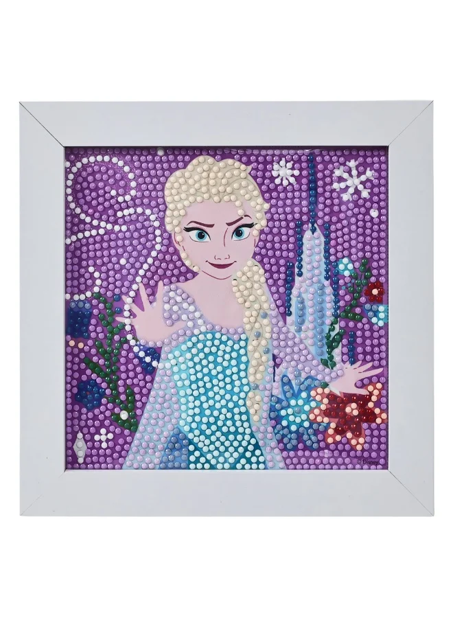 ديزني Frozen FZN Diamond Framed Painting Kit | Make It Easy & Fun | Art & Craft Home Wall Décor | Age 3+