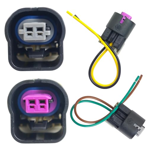 AUOSTMO VVT Solenoid Connector Pigtail Intake Exhaust 1358732019178093 Fits Chevy Captiva Cobalt Equinox Impala Malibu GMC Terrain Buick Regal Lacrosse Verano Pontiac G5 G6 Pursuit 0617 12628348 - Image 1