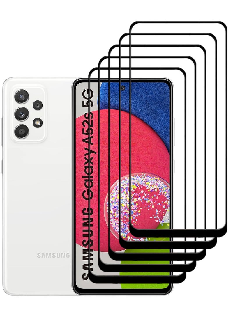 ACLIX 5 Pieces Antistatic ESD Dustproof Premium Quality High Definition Tempered Glass Screen Protector Designed For Samsung Galaxy A52s 5G - Image 1